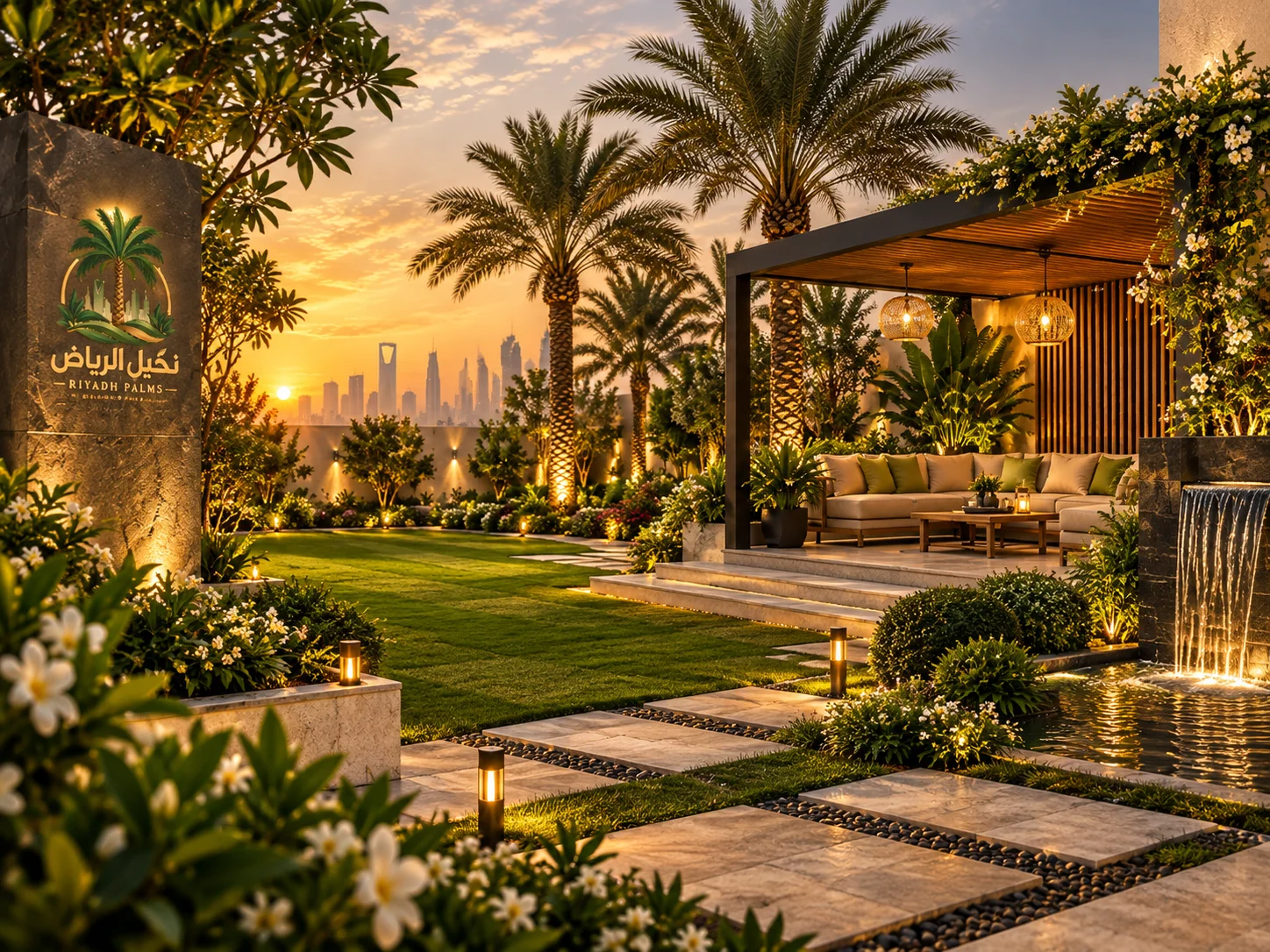 خدمات تصميم الحدائق واللاندسكيب في الرياض
