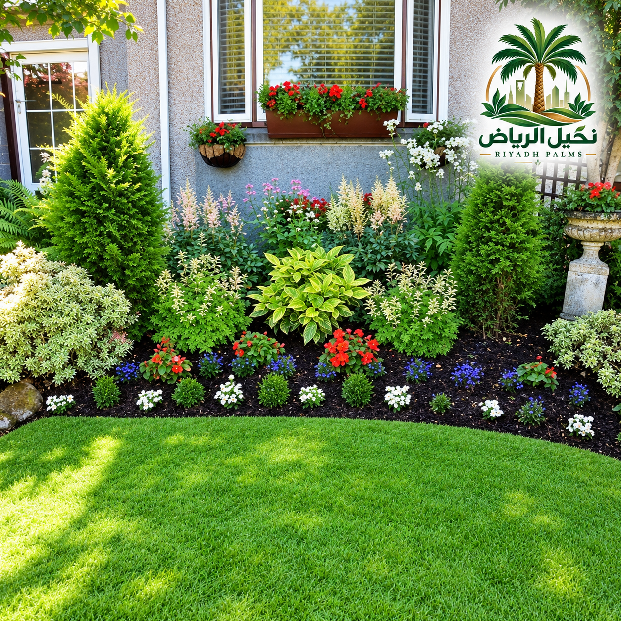 ممرات وأرضيات في تنسيق الحدائق