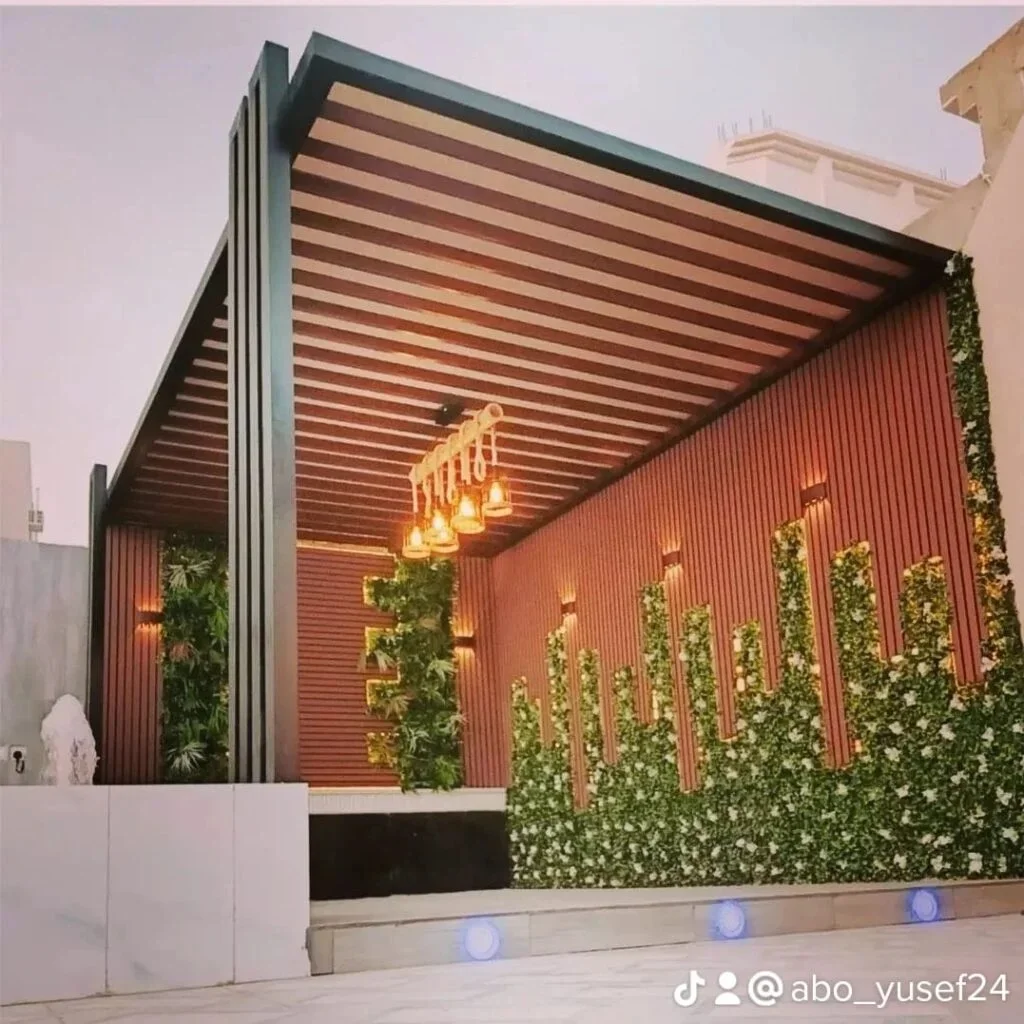 تنسيق حدائق الفلل في الرياض مع الأشجار والممرات
